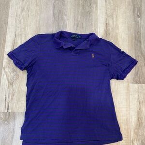Polo Ralph Lauren Purple Striped Polo Shirt